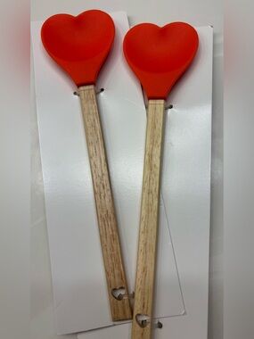 Heart-shaped spatulas - set of 2